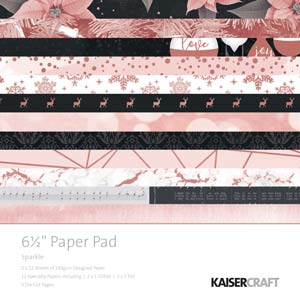 Kaisercraft Sparkle Foil 6.5 x 6.5 Paper Pad