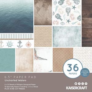 Kaisercraft Uncharted Waters 6.5 x 6.5 Paper Pad