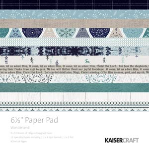 Kaisercraft Wonderland 6.5 x 6.5 Paper Pad
