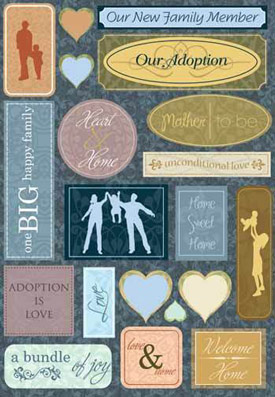 Karen Foster Adoption Is Love Sticker
