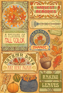 Karen Foster Autumn 11 Colors Of Fall Cardstock Sticker