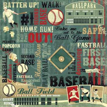 Karen Foster Baseball 12 Batter Up Collage