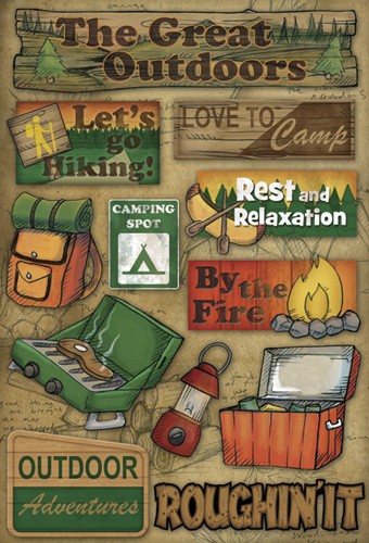 Karen Foster Camping The Great Outdoors Cardstock Stickers