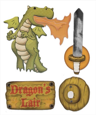 Karen Foster Dragon Dragon's Lair Stacked Stickers