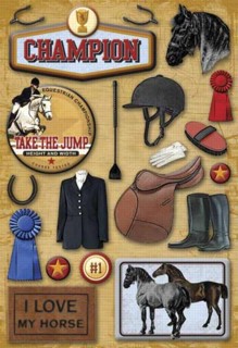 Karen Foster Equestrian Cardstock Sticker