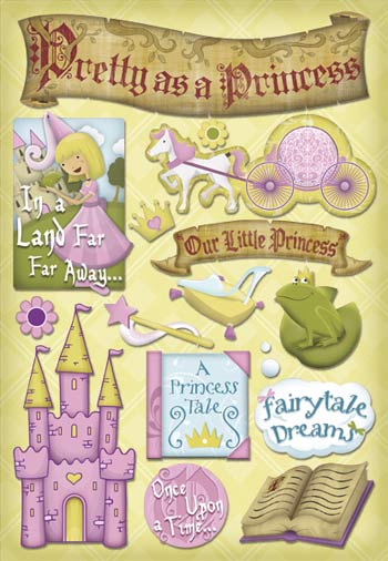 Karen Foster Princess A Princess Tale Cardstock Stickers