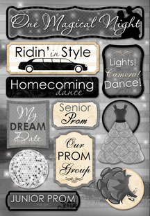 Karen Foster Prom/Formal Our Magical Night Cardstock Sticker
