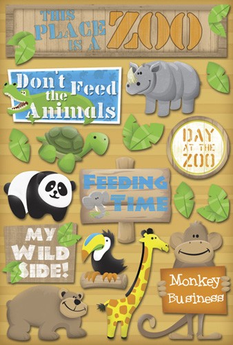 Karen Foster Zoo Wild Side Cardstock Sticker