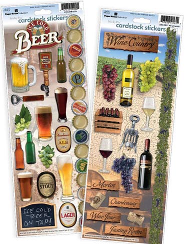 Paper House Beer & Wine Sticker Value Pack