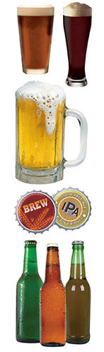 Paper House Productions Beer 3D Sticker