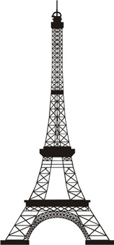 Petticoat Parlor Eiffel Tower Sm (set of 2)