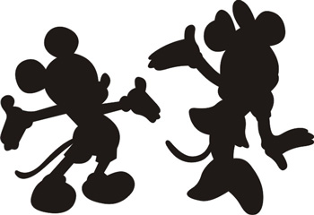 Petticoat Parlor Petite Mickey & Minnie Silhouettes