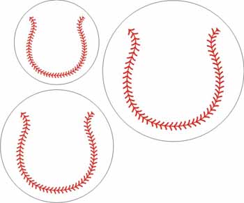 Petticoat Parlor Baseball Set of 3