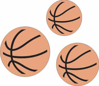 Petticoat Parlor Basketballs Set of 3