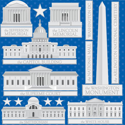 Reminisce 4th of July/Washington DC Icon Sticker