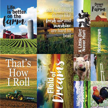 Reminisce At The Farm Poster Sticker
