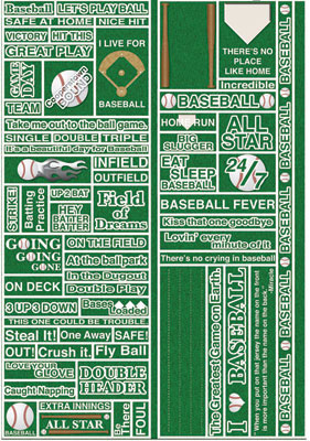 Reminisce Real Sports Baseball Quote Sticker