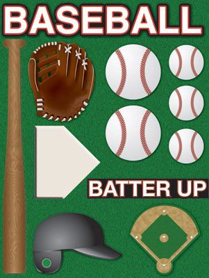 Reminisce Real Sports Baseball 3D Sticker