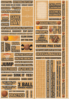 Reminisce Real Sports Basketball Quote Sticker