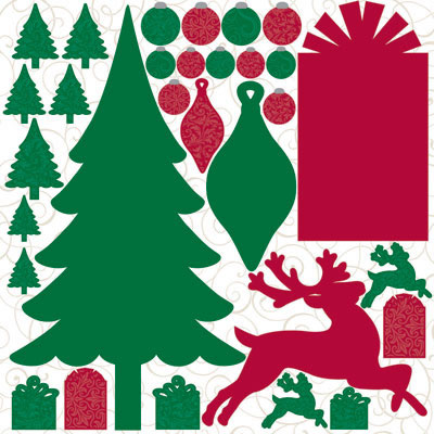 Reminisce Christmastime 12x12 Journal Sticker