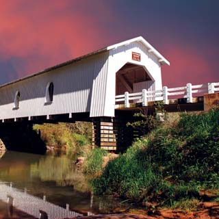 Reminisce Covered Bridges Covered Bridge Over Crabtee Creek