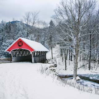Reminisce Covered Bridges Snow Covered