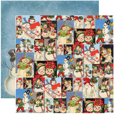 Reminisce Dear Santa Snowman Collage