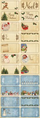 Reminisce Dear Santa Tickers & Tags Sticker