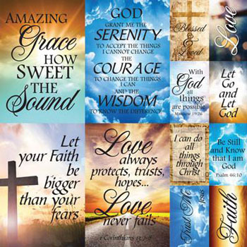 Reminisce Devoted Faith 12x12 Poster Sticker
