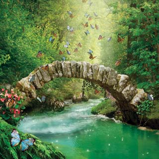 Reminisce Enchanted Forest Fantasy Bridge