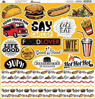 Reminisce Food Truck Fest 12x12 Sticker