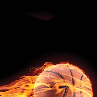 Reminisce Game Day Basketball Basketball On Fire