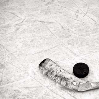 Reminisce Game Day Hockey Puck & Stick