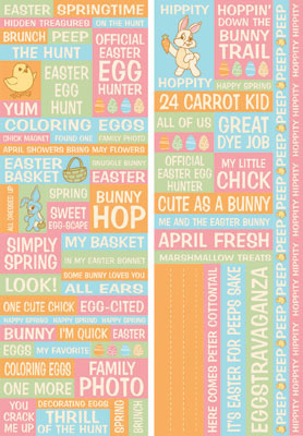 Reminisce Happy Easter Quote Stickers