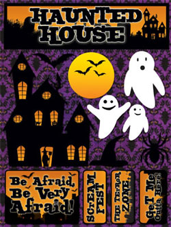 Reminisce Haunted House 3D Sticker