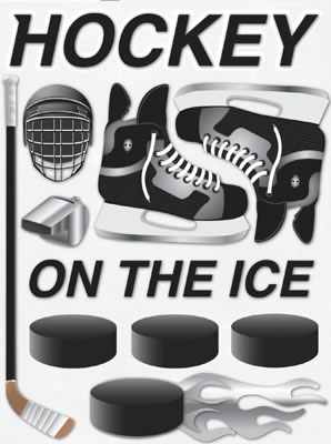 Reminisce Real Sports Hockey 3D Sticker
