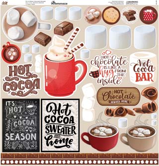 Reminisce Hot Cocoa 12x12 Sticker