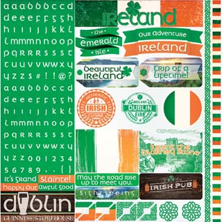 Reminisce Ireland 12x12 Sticker