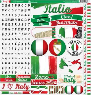 Reminisce Italy 12x12 Elements Sticker