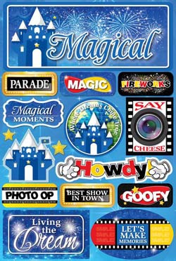 Reminisce Magical Vacation Magical 3D Sticker