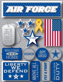 Reminisce Air Force 3D Sticker