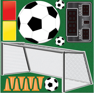 Reminisce Real Sports Soccer 12x12 Icon Sticker
