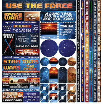 Reminisce Space Wars 12x12 Multi Sticker