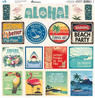 Reminisce Vintage Paradise Custom Sticker