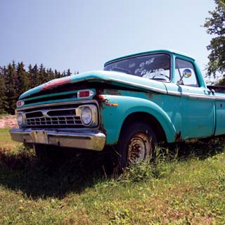 Reminisce Vintage Trucks Blue Pickup
