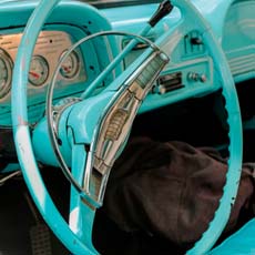 Reminisce Vintage Trucks Blue Pickup