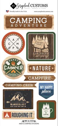 Scrapbook Customs Life Is Better Camping Sticker