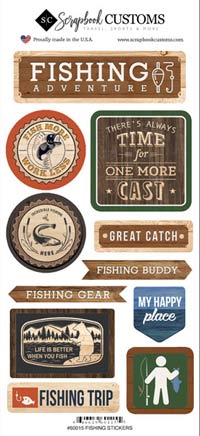 Scrapbook Customs Life Is Better Fishing Sticker