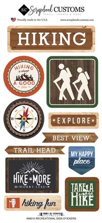 Scrapbook Customs Life Is Better Hiking Sticker