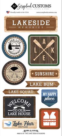 Scrapbook Customs Life Is Better On The Lake Sticker